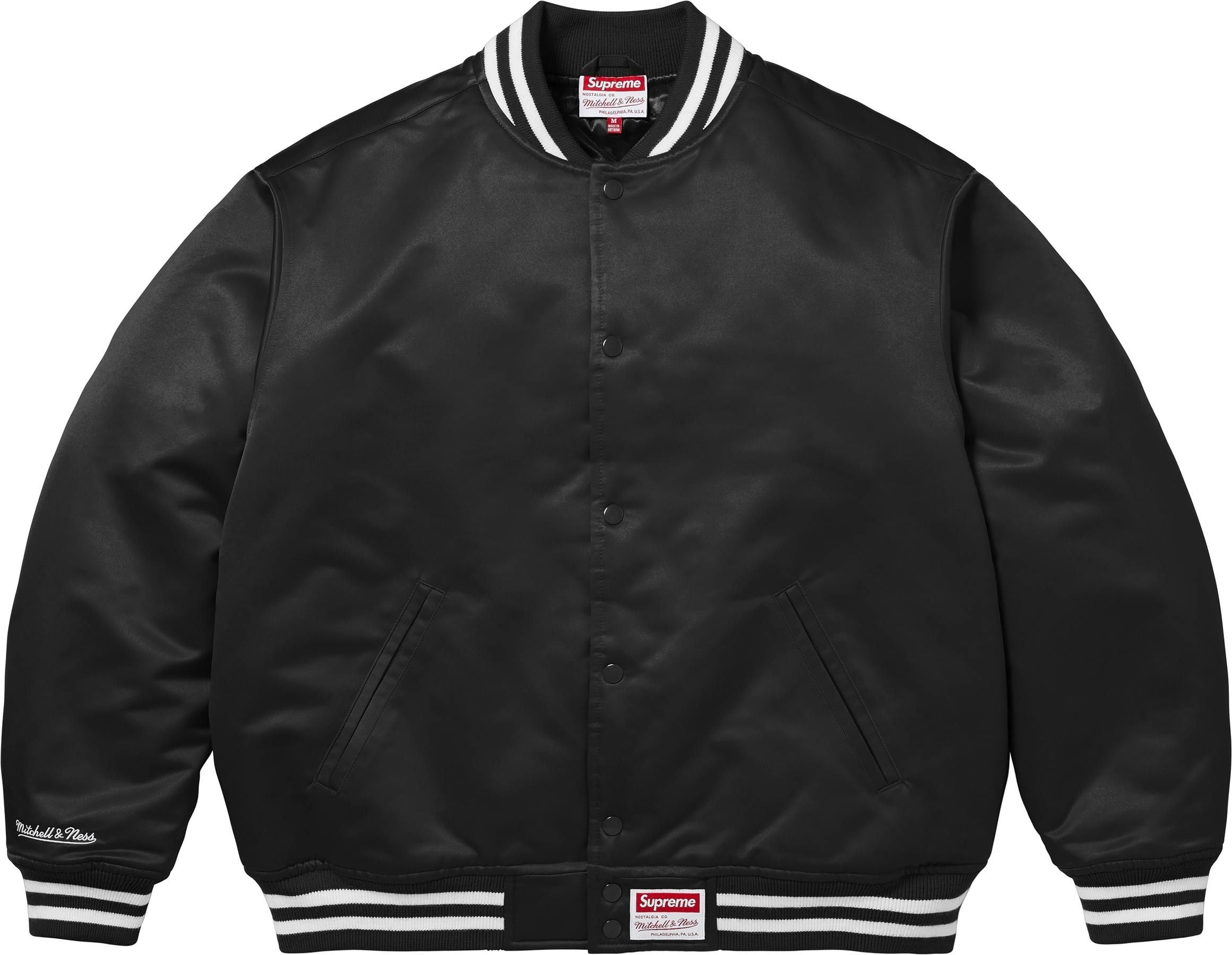 Supreme®/Mitchell & Ness Satin Varsity Jacket view 18